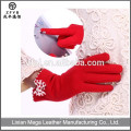 Women fashion Custom warm Laminated Fleece Gloves